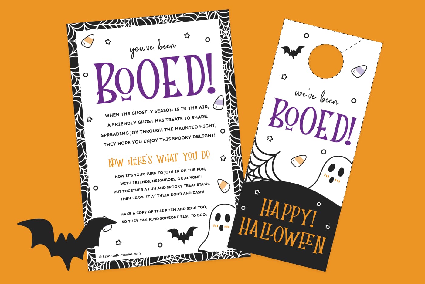 Free printable "You've Been Booed" preview set.