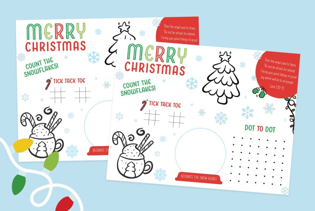 Christmas Activity Sheet, FREE Printable For Kids - Favorite Printables