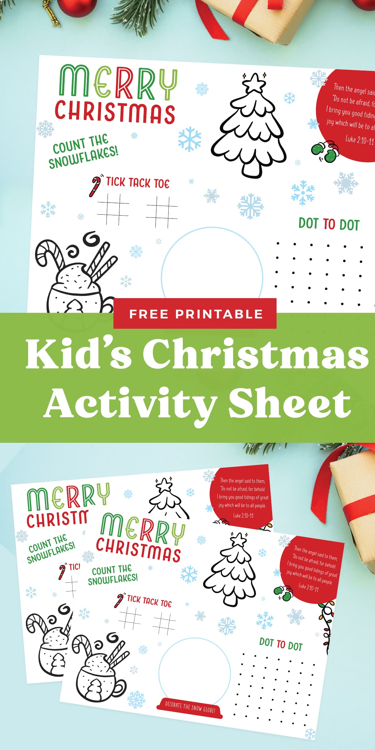 Christmas Activity Sheet, FREE Printable For Kids - Favorite Printables