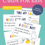 Lunch box cards for kids printable pin.