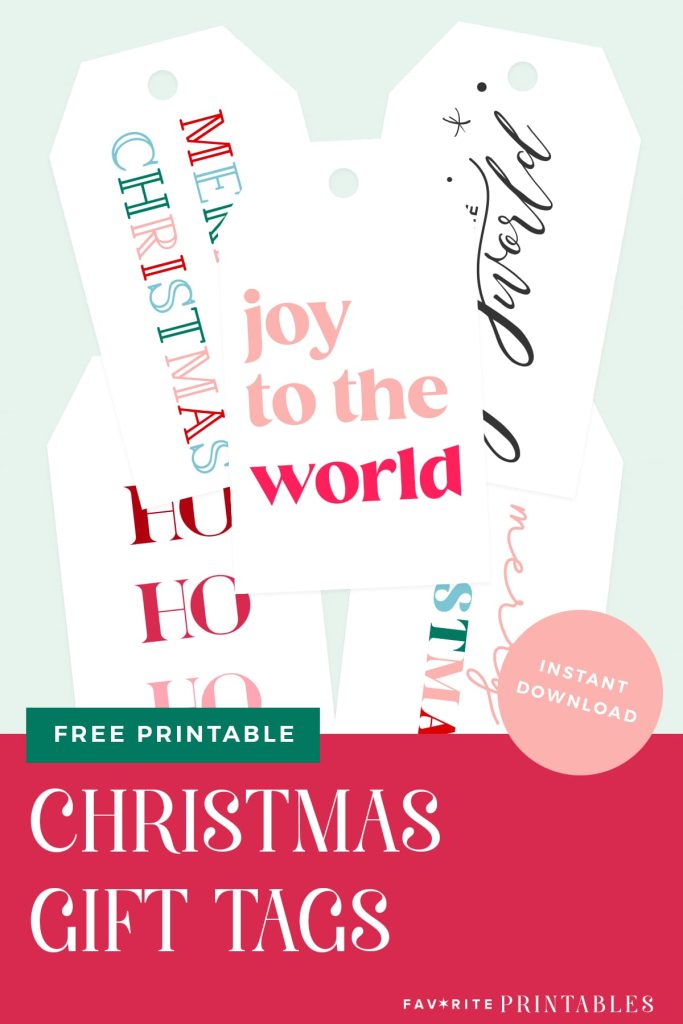 Christmas gift tags, FREE printable set! - Favorite Printables