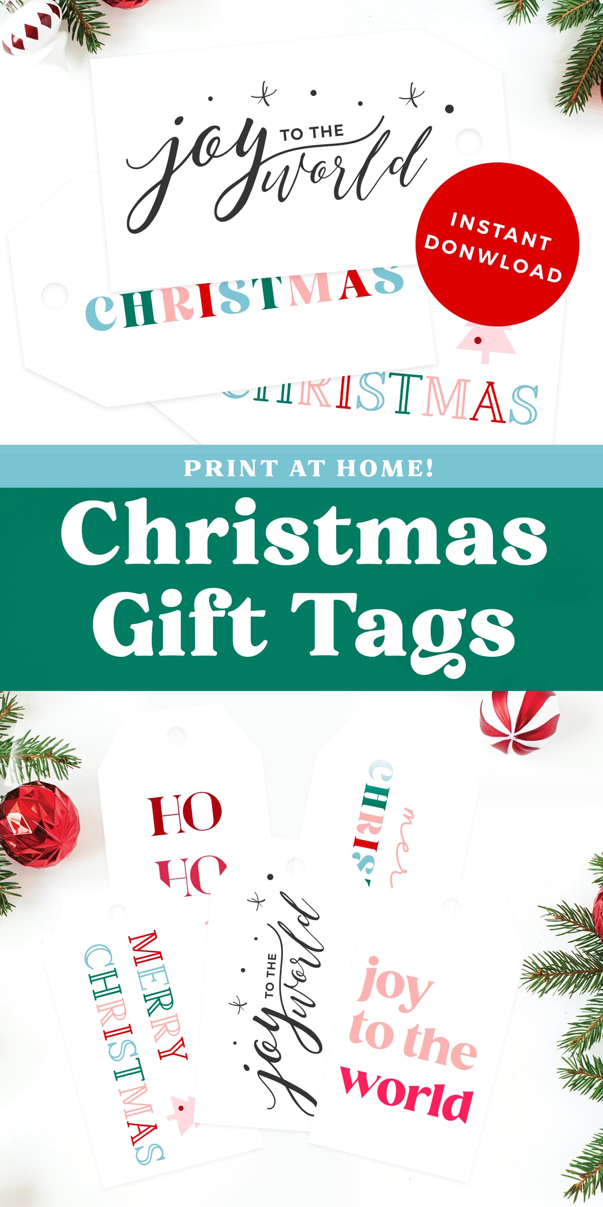 Christmas gift tags, FREE printable set! - Favorite Printables