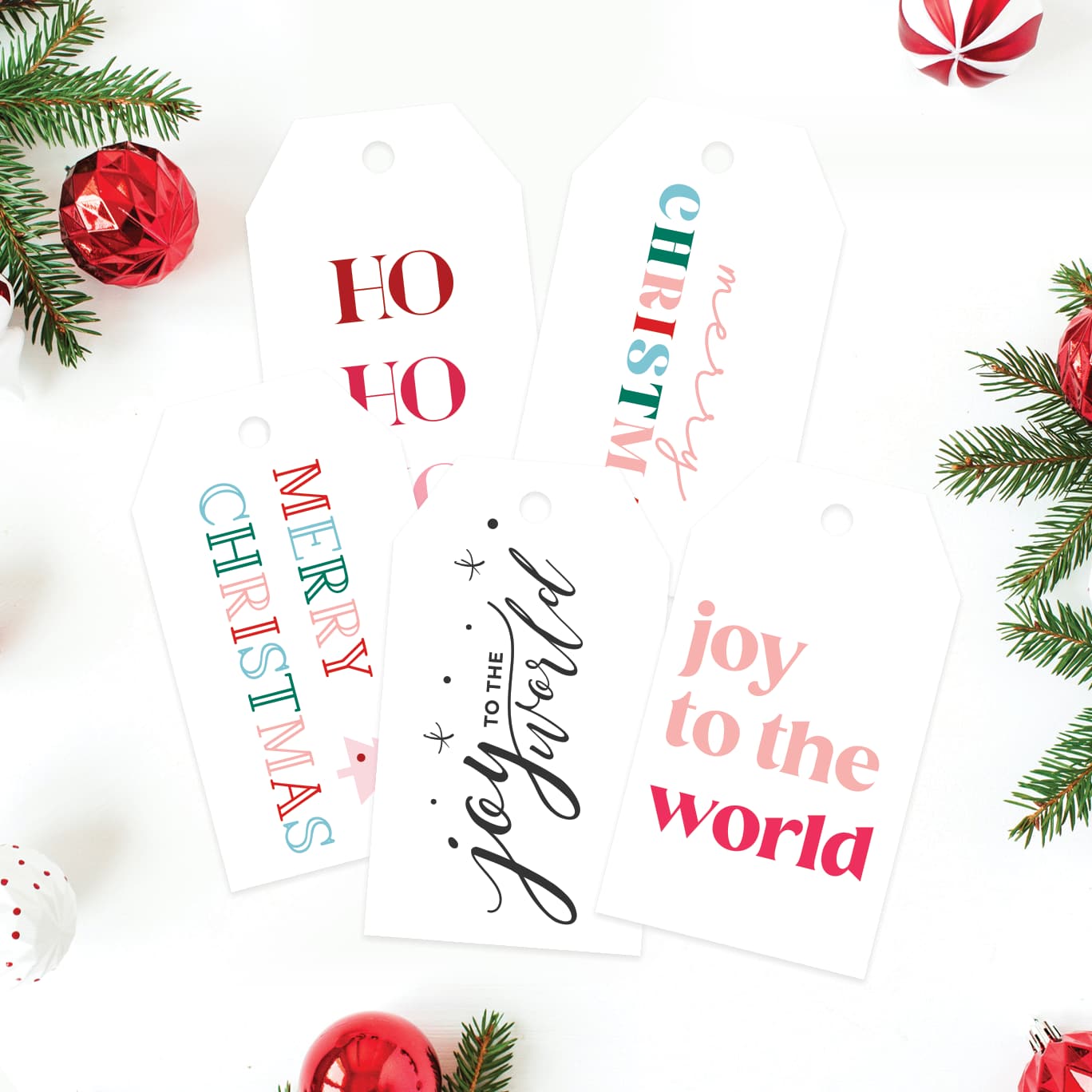 Free printable Christmas gift tags.