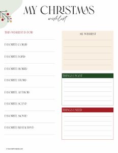 Free Printable Christmas Planner - Favorite Printables