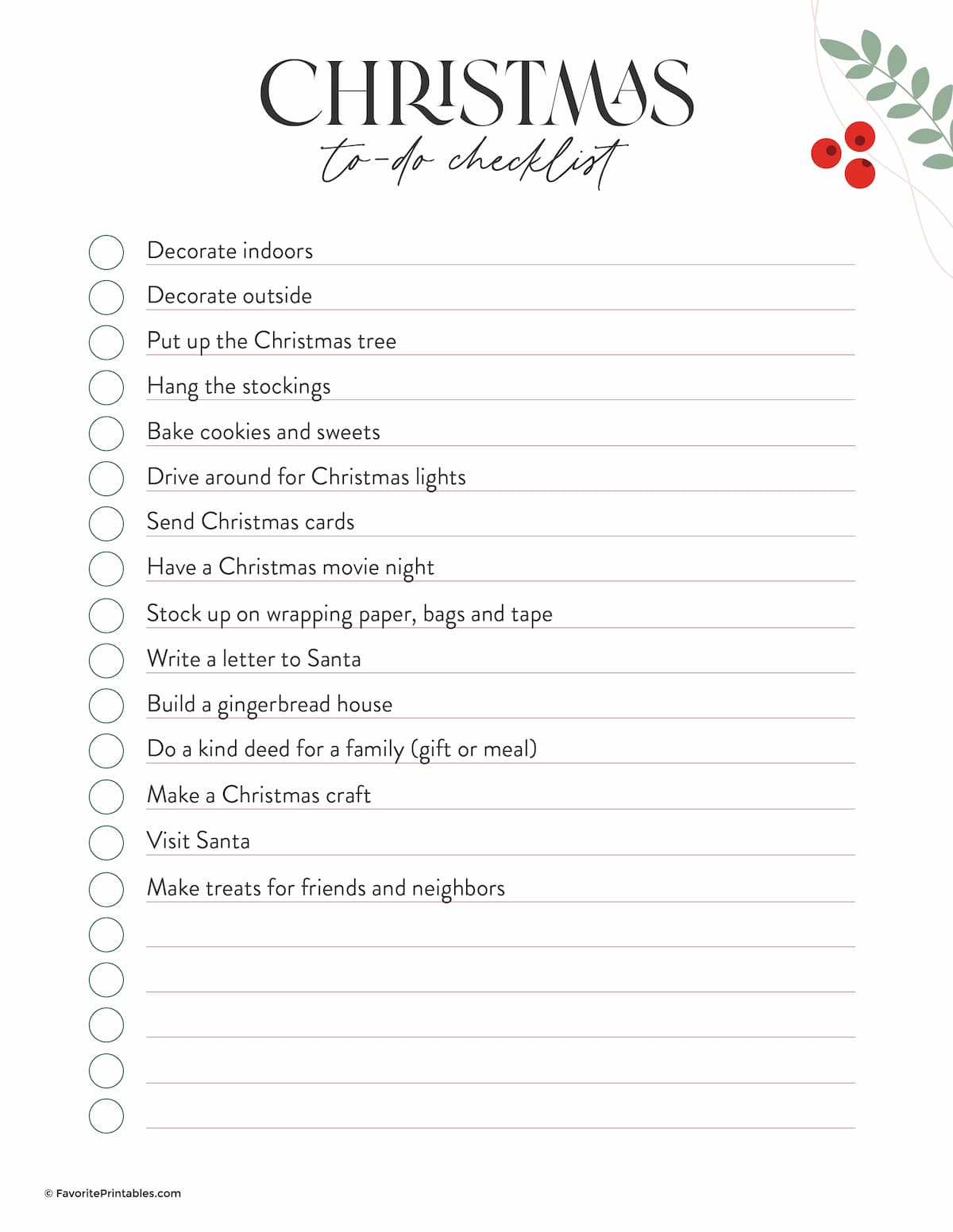 Free Printable Christmas Planner Favorite Printables