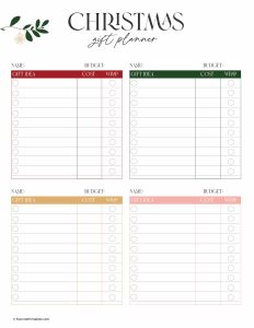 Free Printable Christmas Planner - Favorite Printables