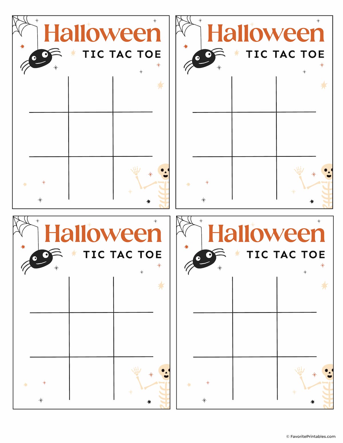 HALLOWEEN Tic-Tac-Toe Game