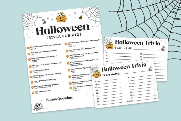 Free Printable Halloween Trivia for Kids Favorite Printables Free Printable Halloween Trivia for Kids Favorite Printables