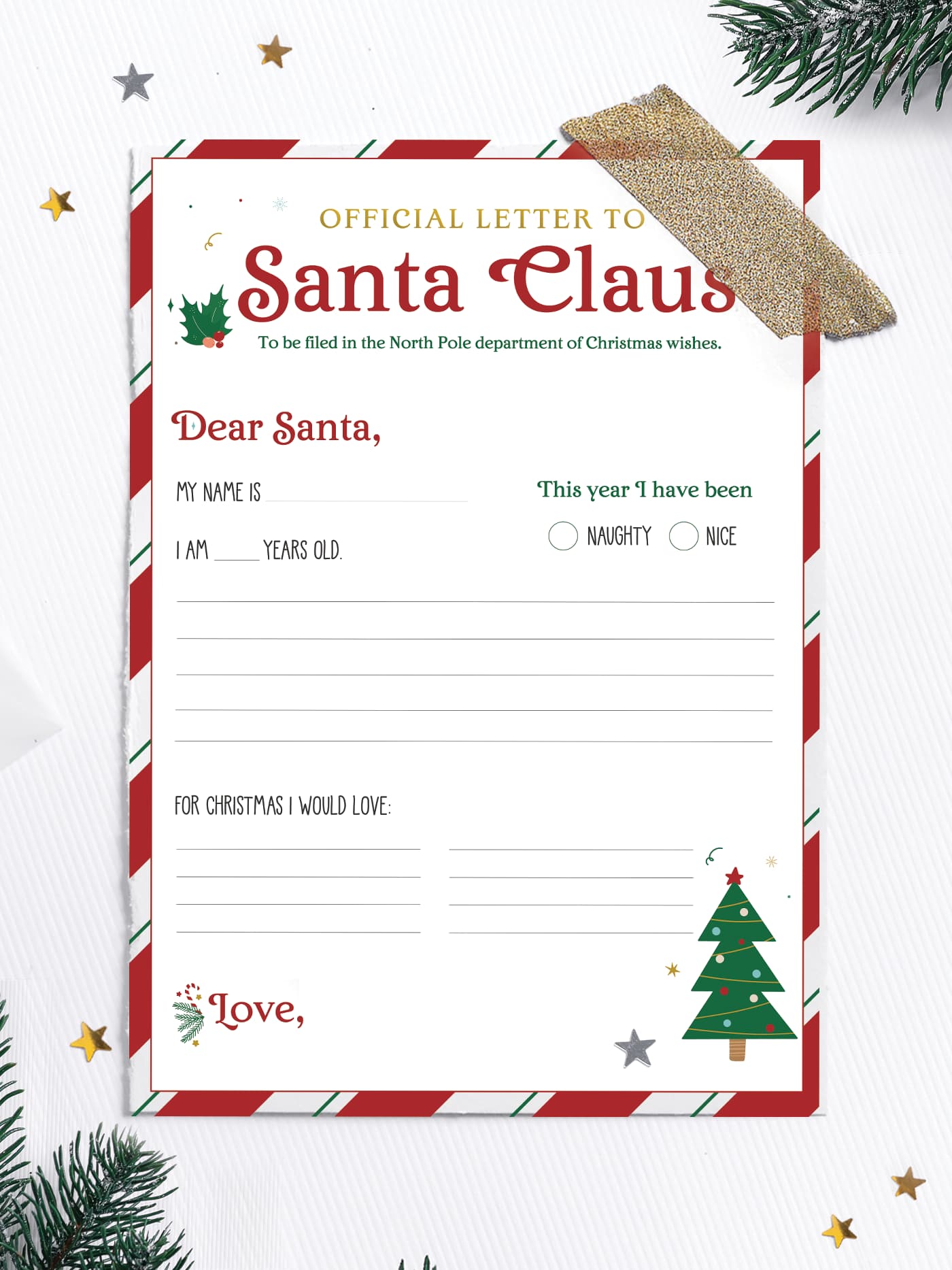 Free Printable Father Christmas Letter Fanny Printable Free Printable Father Christmas Letter Fanny Printable