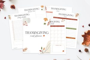 Thanksgiving meal planner - FREE Printable! - Favorite Printables