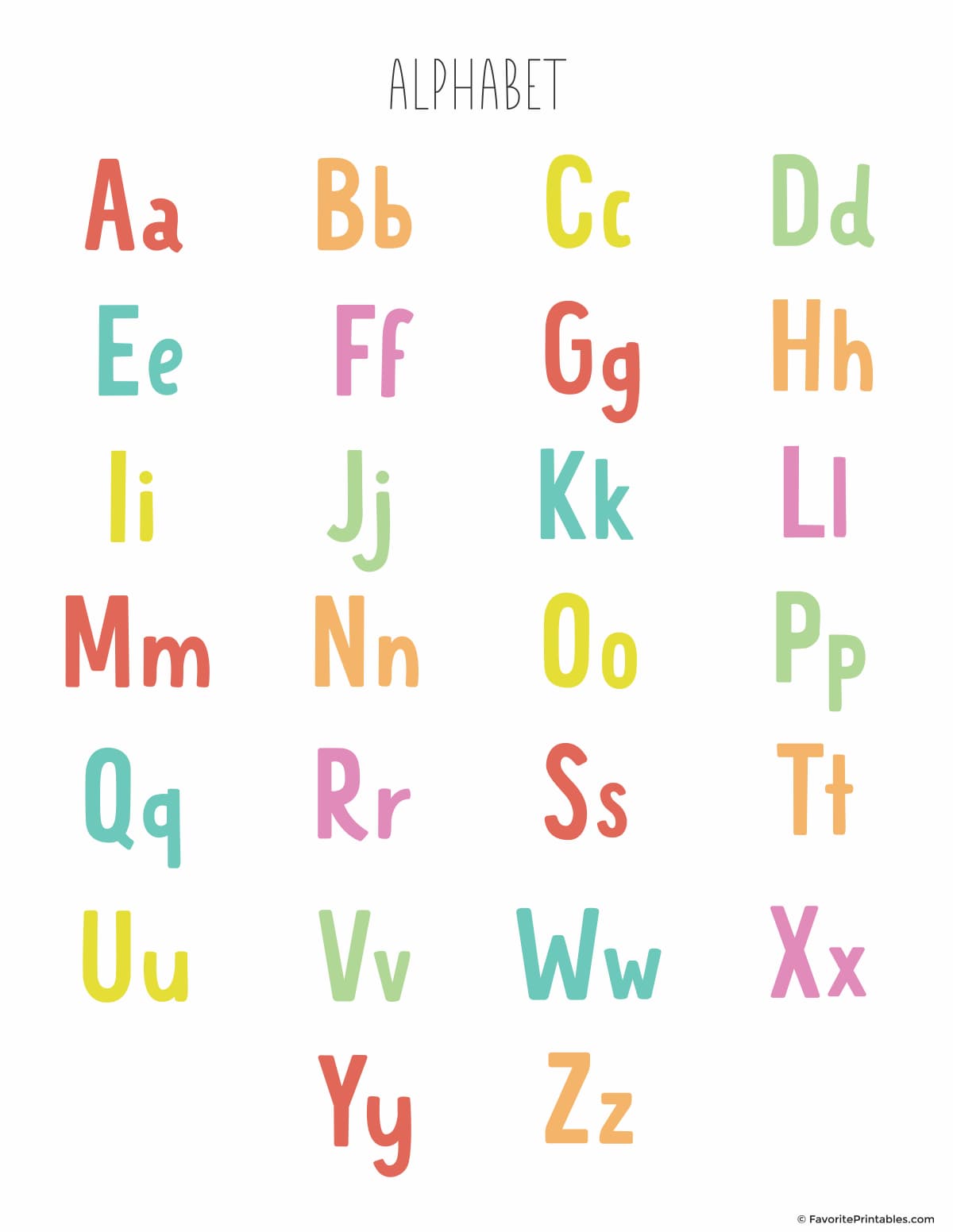 Free Printable Set of 10 Educational Posters - Favorite Printables