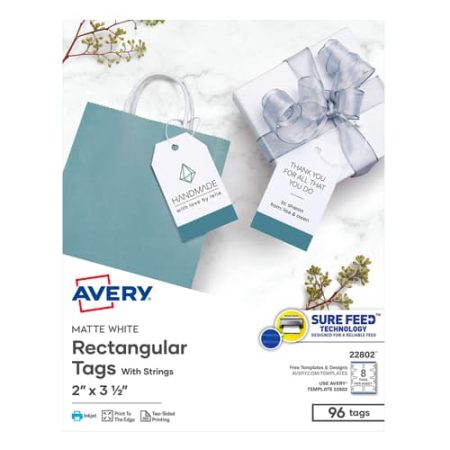 Avery gift tags.