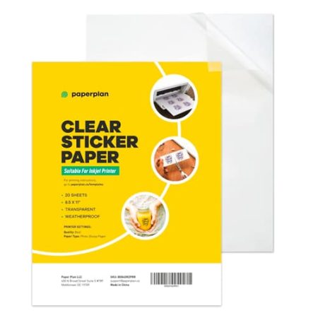 Clear sticker paper.