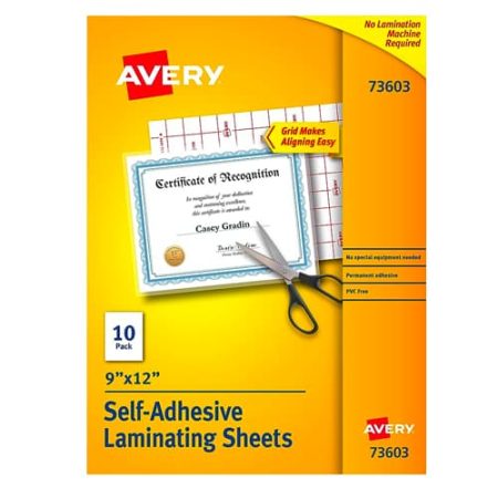 Laminating sheets.