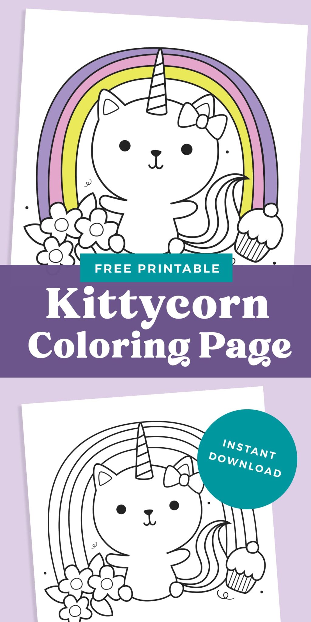 Free Printable Kittycorn Coloring Page - Favorite Printables