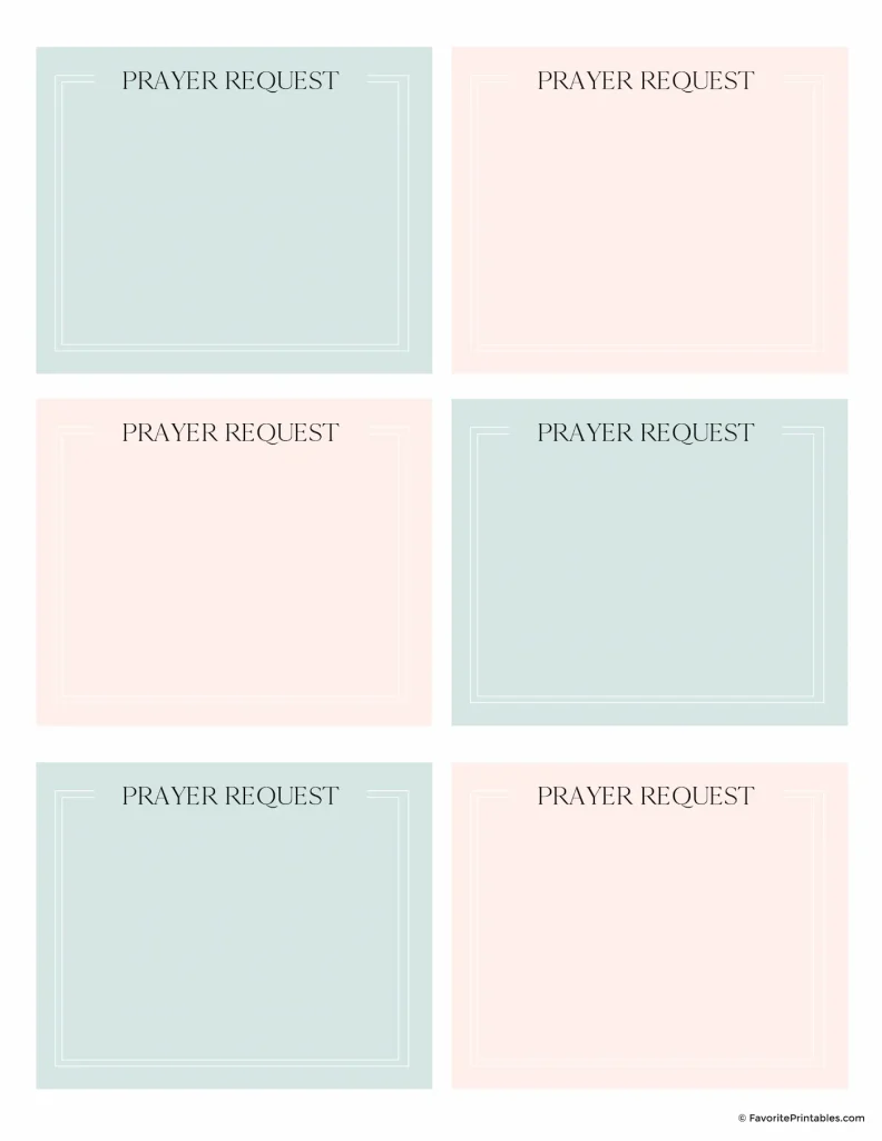 Free printable prayer board kit prayer cards.