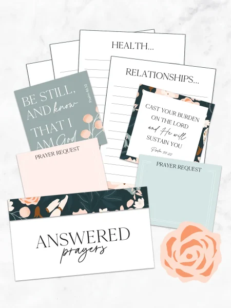 Free printable prayer board kit.