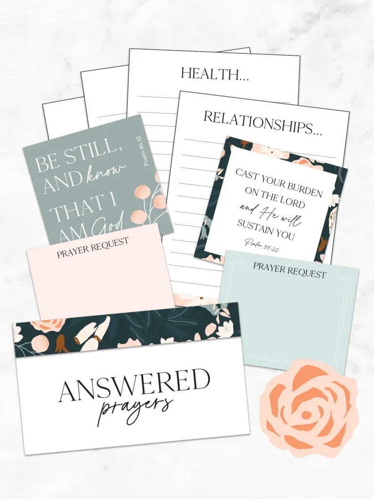 Free printable prayer board kit.