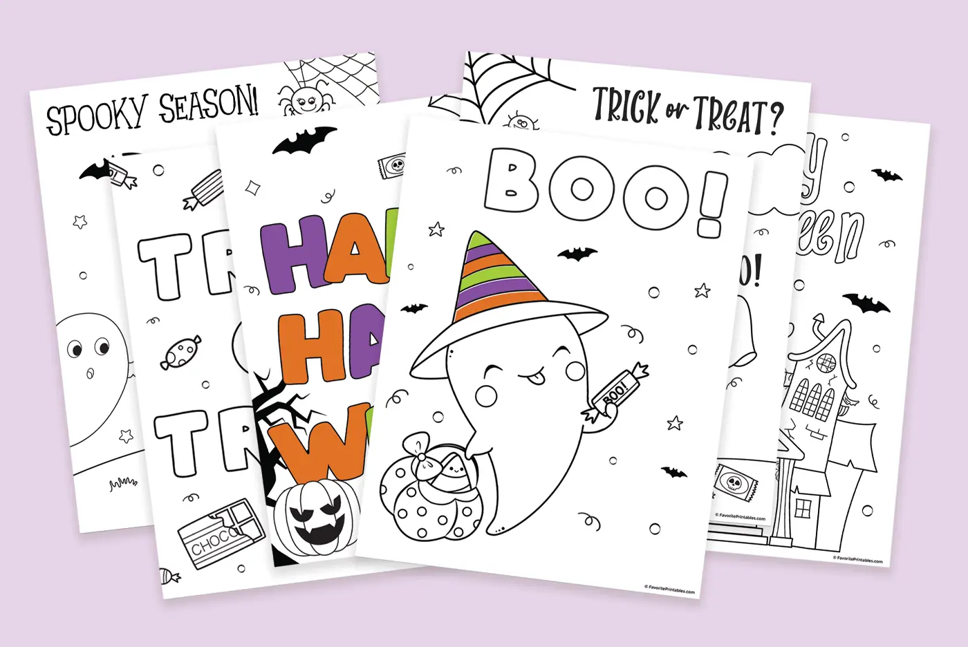 Free printable Halloween coloring pages.