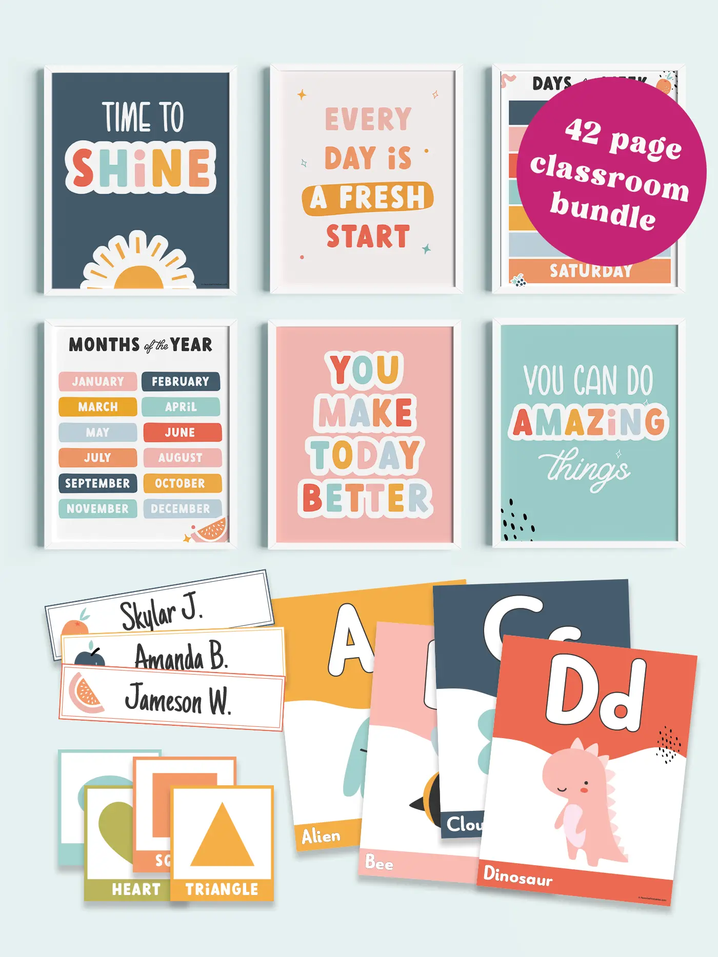 Berry classroom decor bundle sale