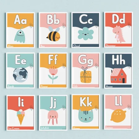 Free printable alphabet posters for classroom.