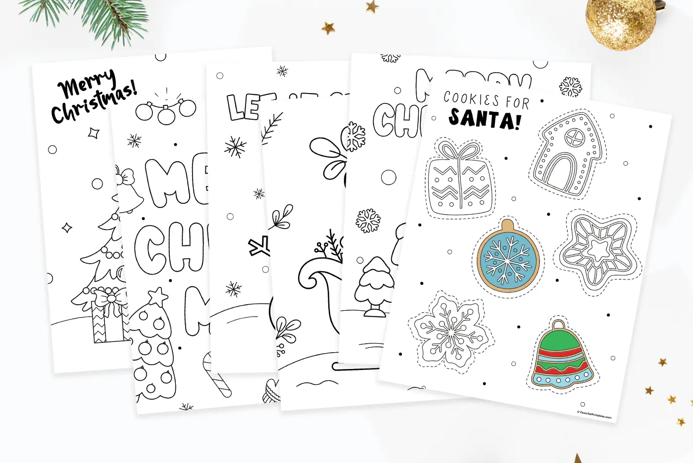 Free printable Christmas coloring pages.