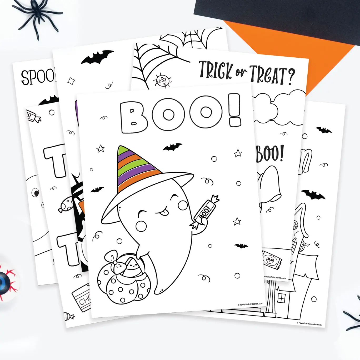 Free printable Halloween coloring pages.