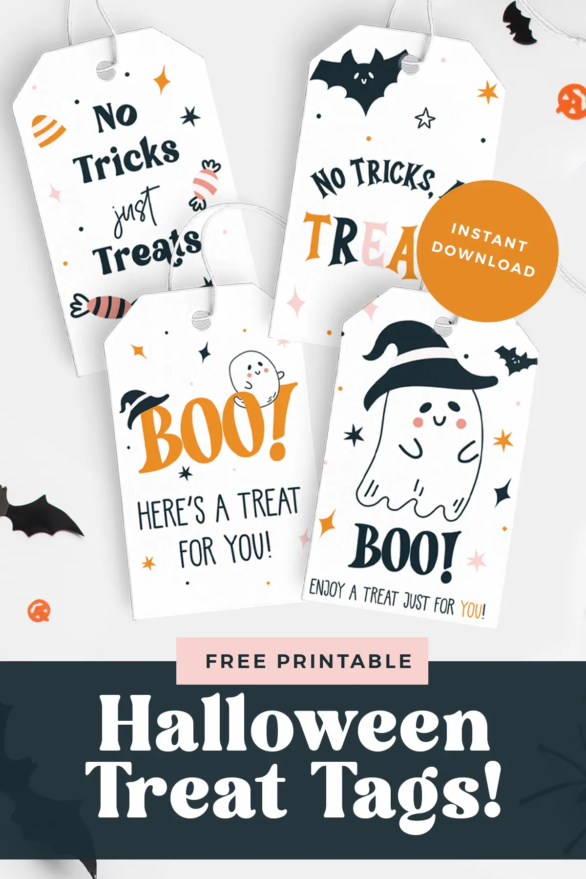 Free printable Halloween gift tags pin