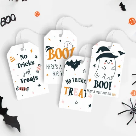 Free printable Halloween gift tags.