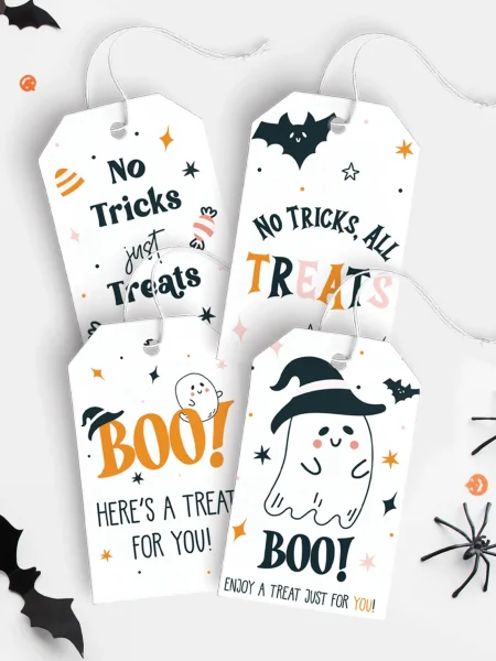 Free printable Halloween gift tags.