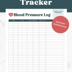 Free printable blood pressure tracker.