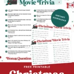 Printable Christmas movie trivia questions and answers.