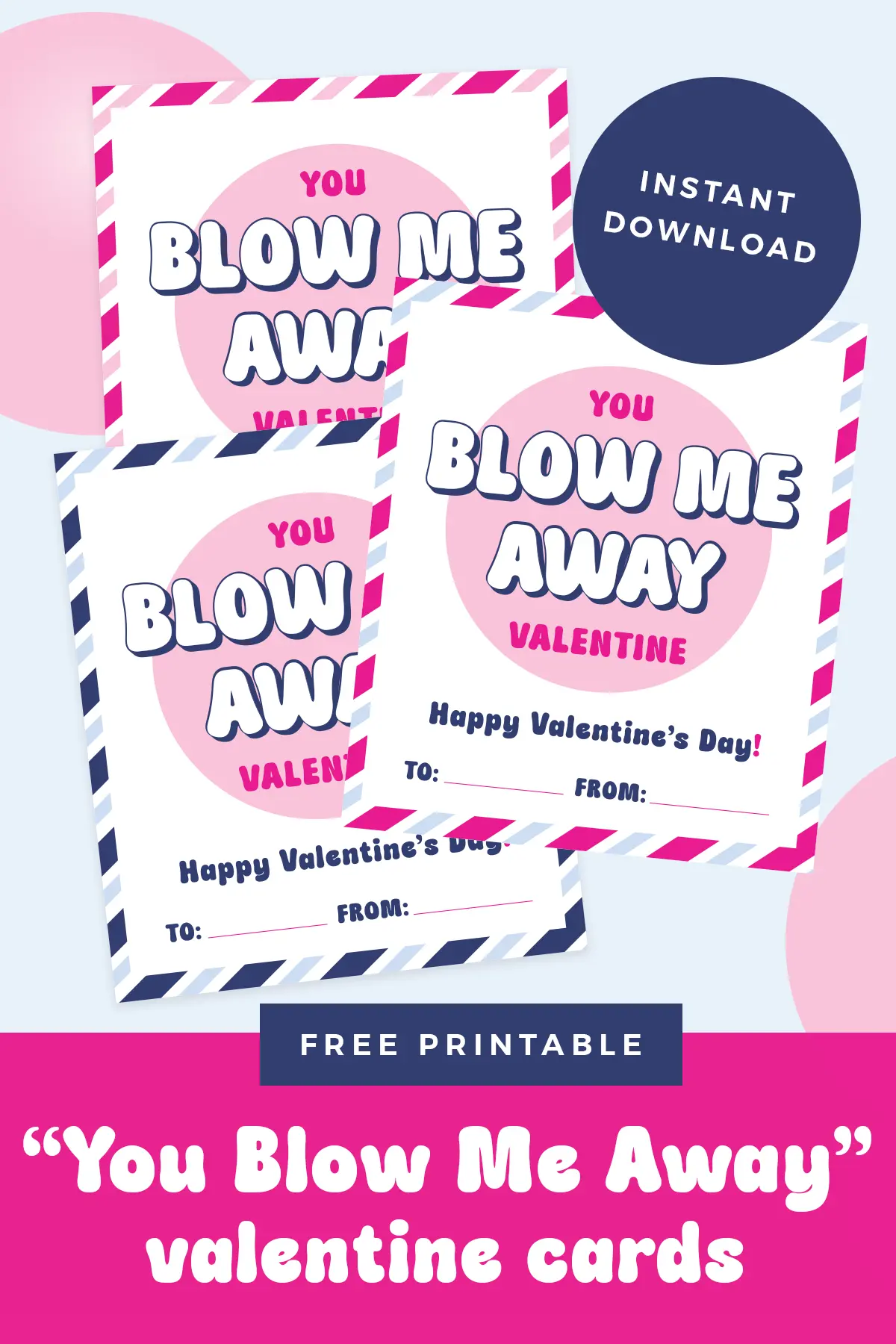 Free printable blow pop valentines cards pin.