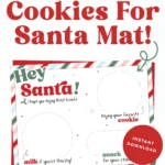 Free printable cookies for santa mat.