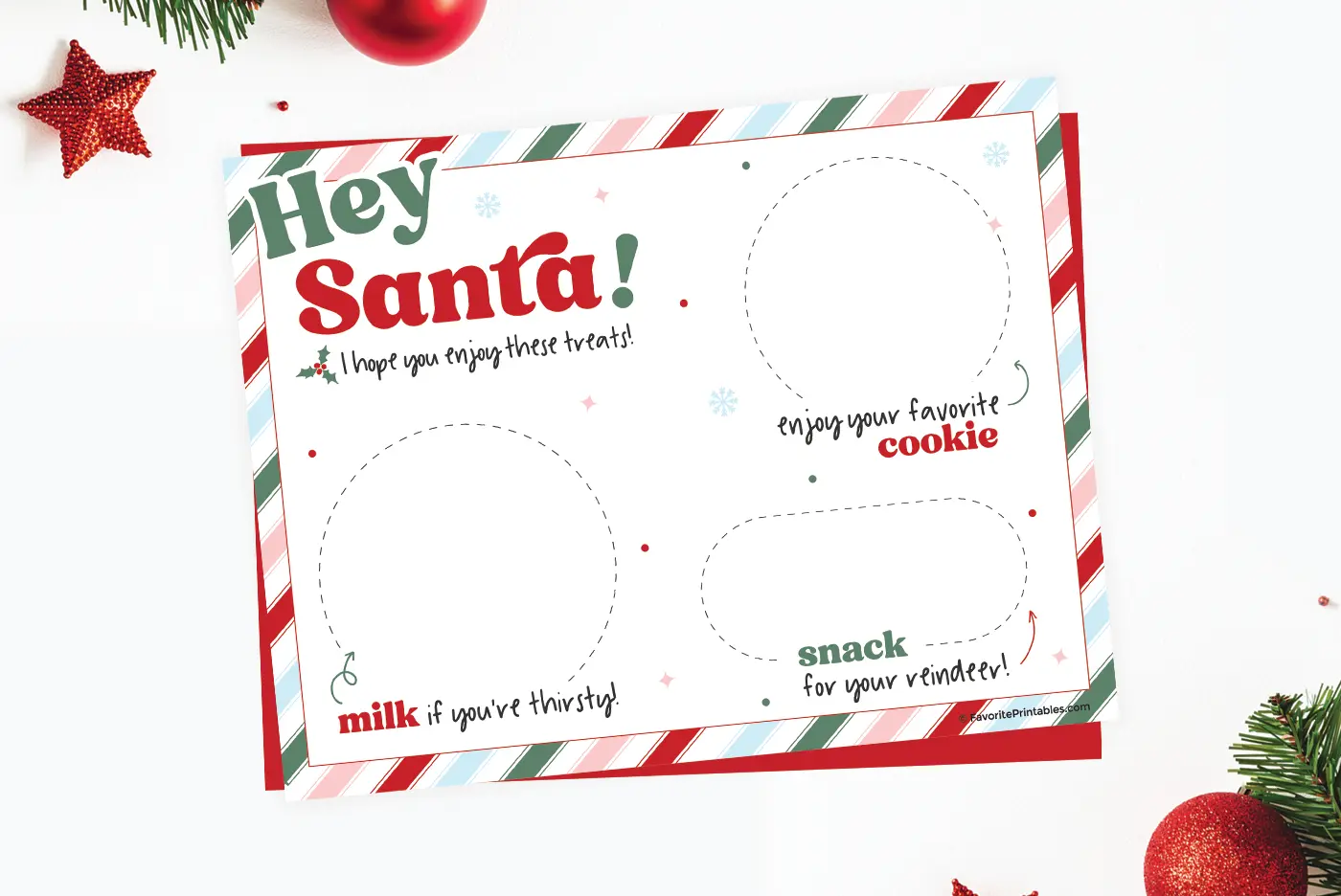 Free printable cookies for santa.