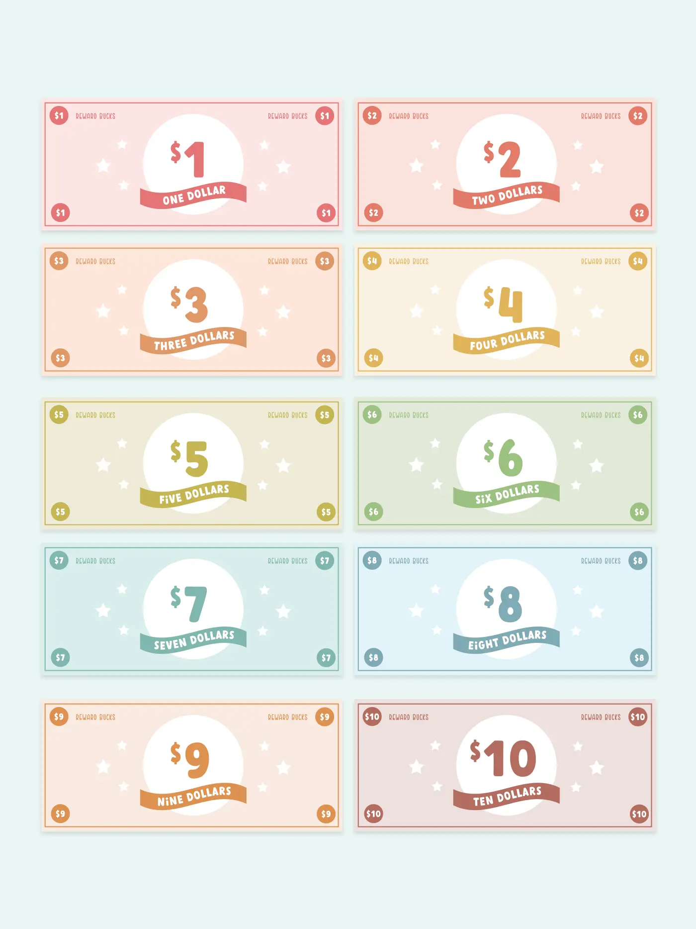 Free Printable Reward Bucks for Kids - Favorite Printables for Free Printable Printable Bible Bucks