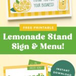Free printable lemonade stand signs pin.
