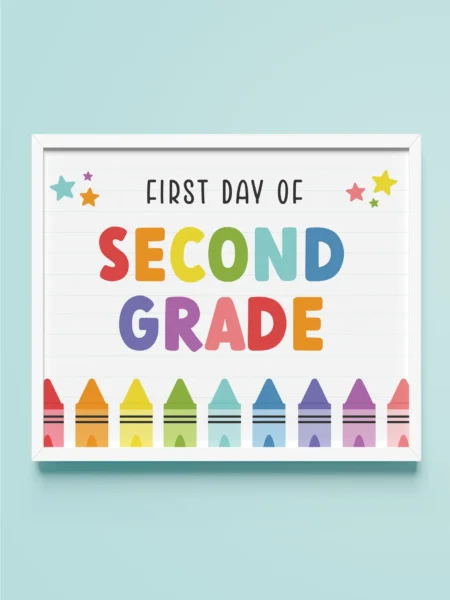 Printable first day of school sign.