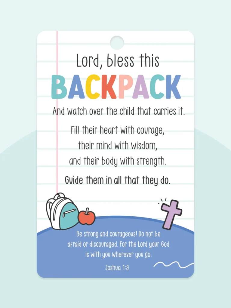 Backpack Blessing Tags